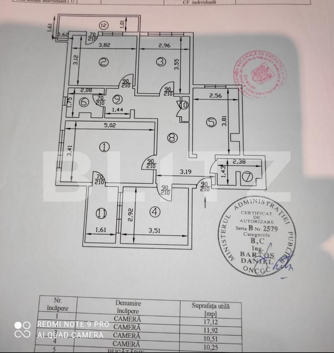 Apartament 4 camere, 83 mp, zona Costin Georgian