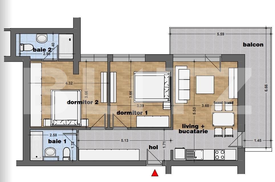 Apartament de vânzare 3 camere Catelu - 83044AV | BLITZ București | Poza1