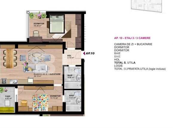 Apartament de vânzare 3 camere Berceni - 83061AV | BLITZ București | Poza1