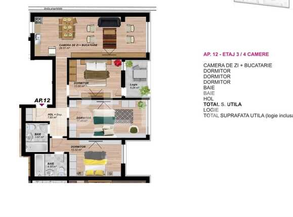 Apartament de vânzare 4 camere Berceni - 83062AV | BLITZ București | Poza1