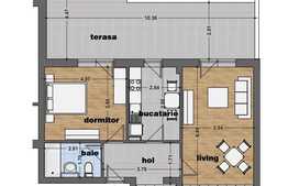 Apartament 2 camere, 95 mp, zona Pallady 