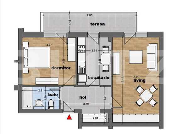 Apartament de vânzare 2 camere Catelu - 83157AV | BLITZ București | Poza1