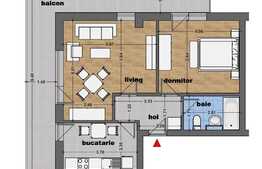 Apartament 2 camere, 74,80 mp, zona exclusivista Pallady 