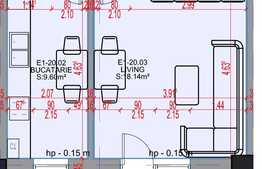 Garsoniera, 38 mp, terasa, zona  Pallady
