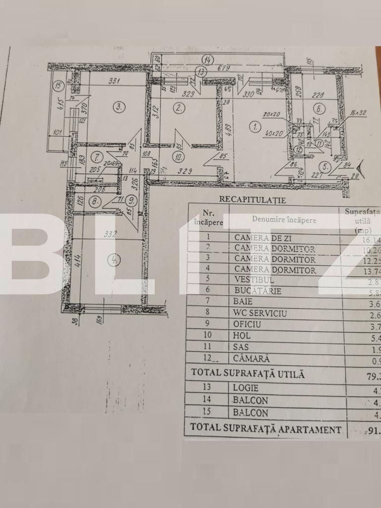 Apartament 4 camere, 79 mp, spatios si luminos, Bucurestii Noi