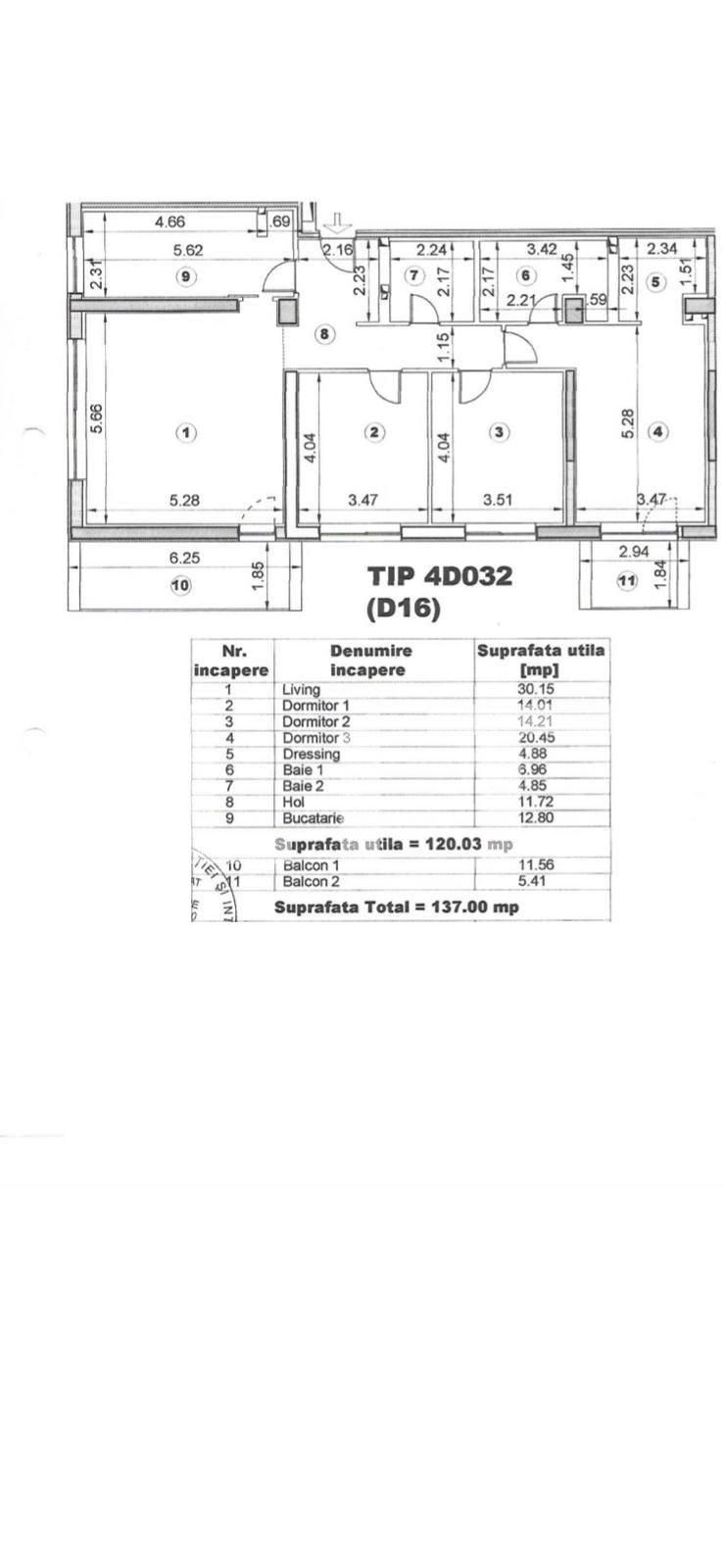 Apartament 4 camere, 120 mp, lux, Pipera - Voluntari