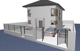 Casa la rosu cu teren 495 mp in comuna Berceni 