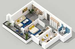 Apartament 2 camere, 70 mp, zona exclusivista Pallady