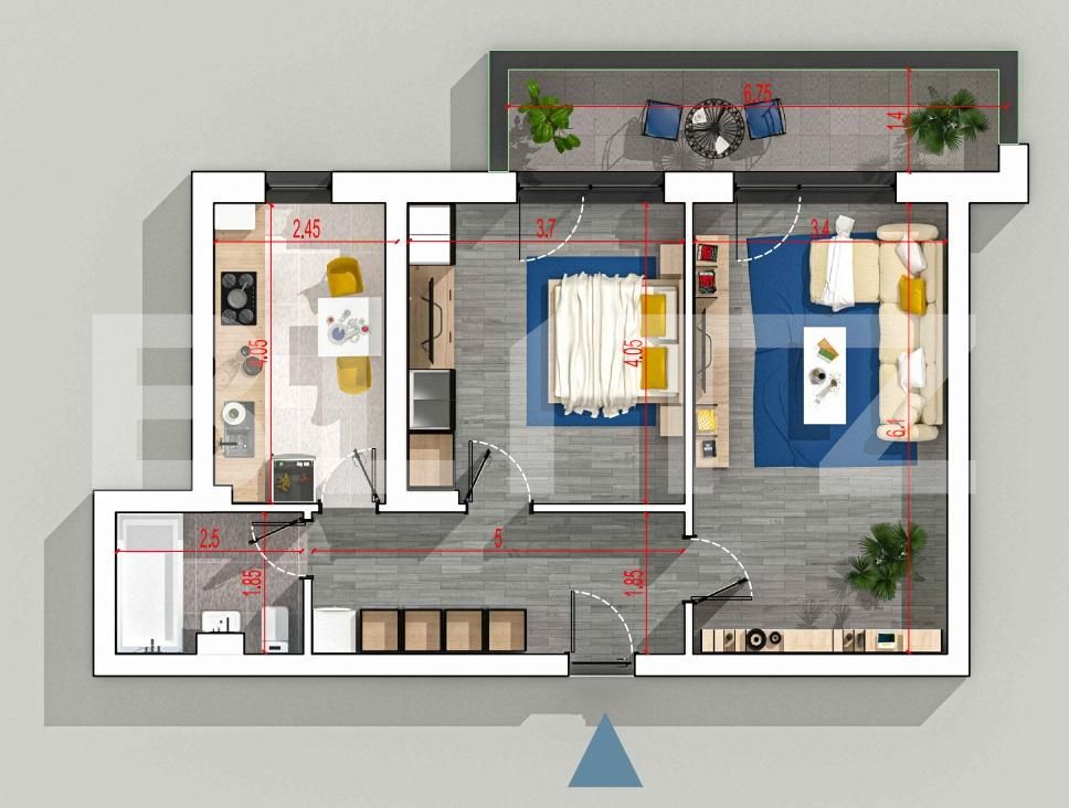 Apartament de vânzare 2 camere Titan - 83486AV | BLITZ București | Poza1