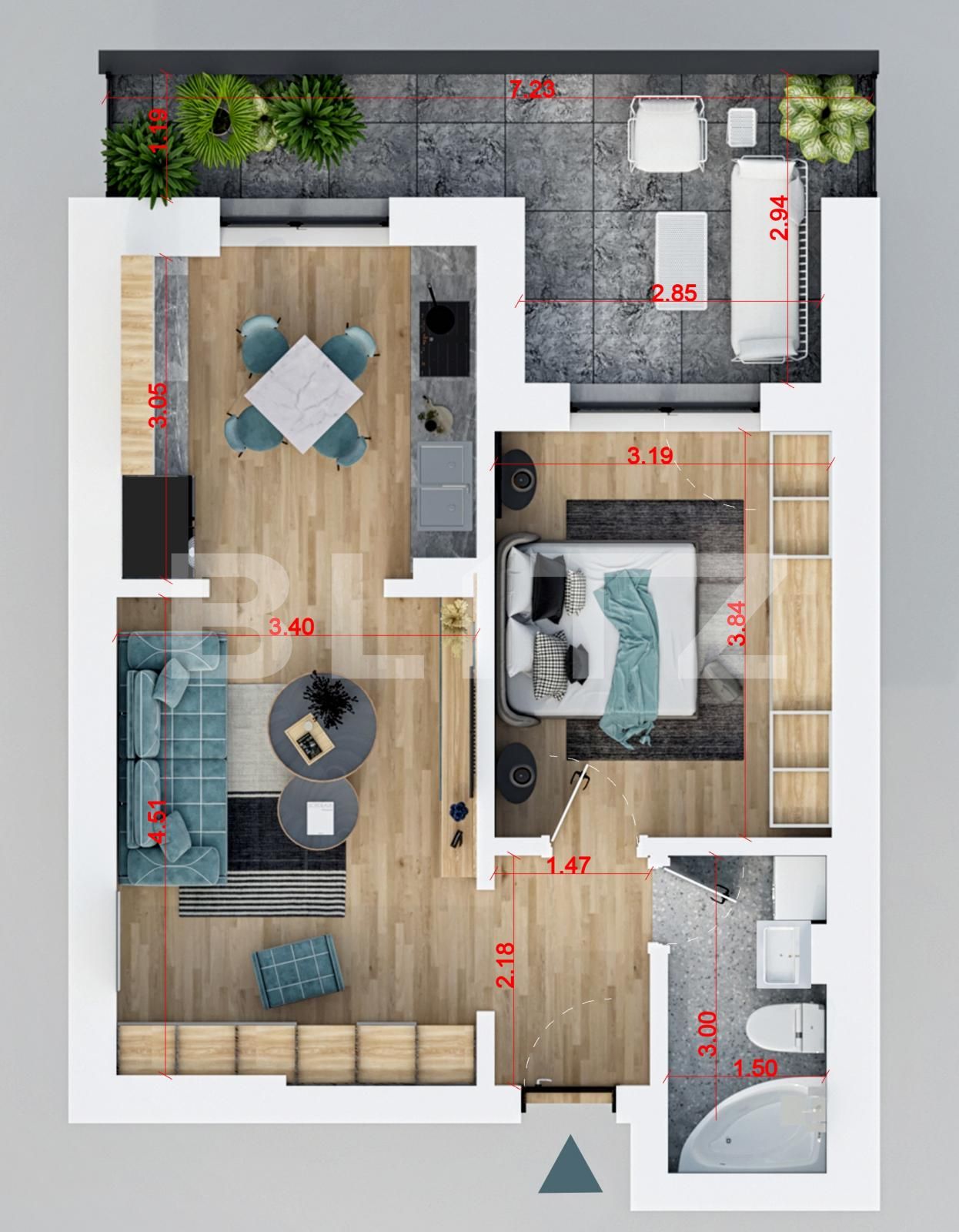 Garsonieră de vânzare Titan - 83573AV | BLITZ București | Poza2