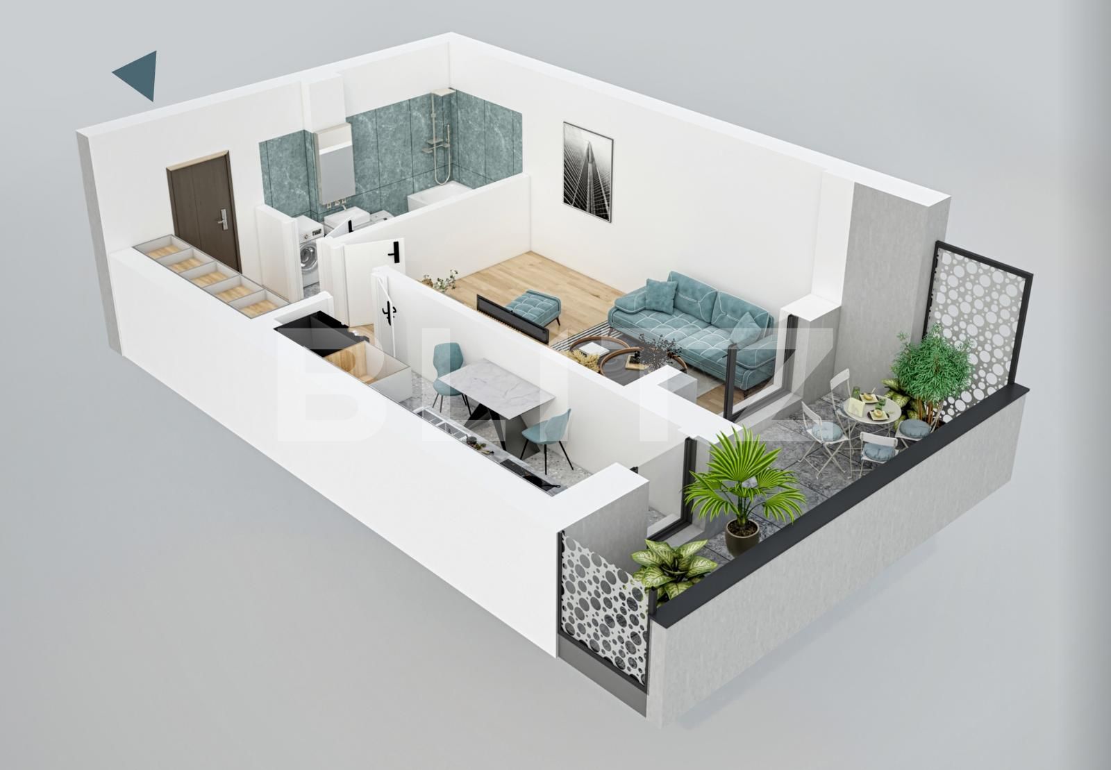 Garsonieră de vânzare Titan - 83583AV | BLITZ București | Poza1