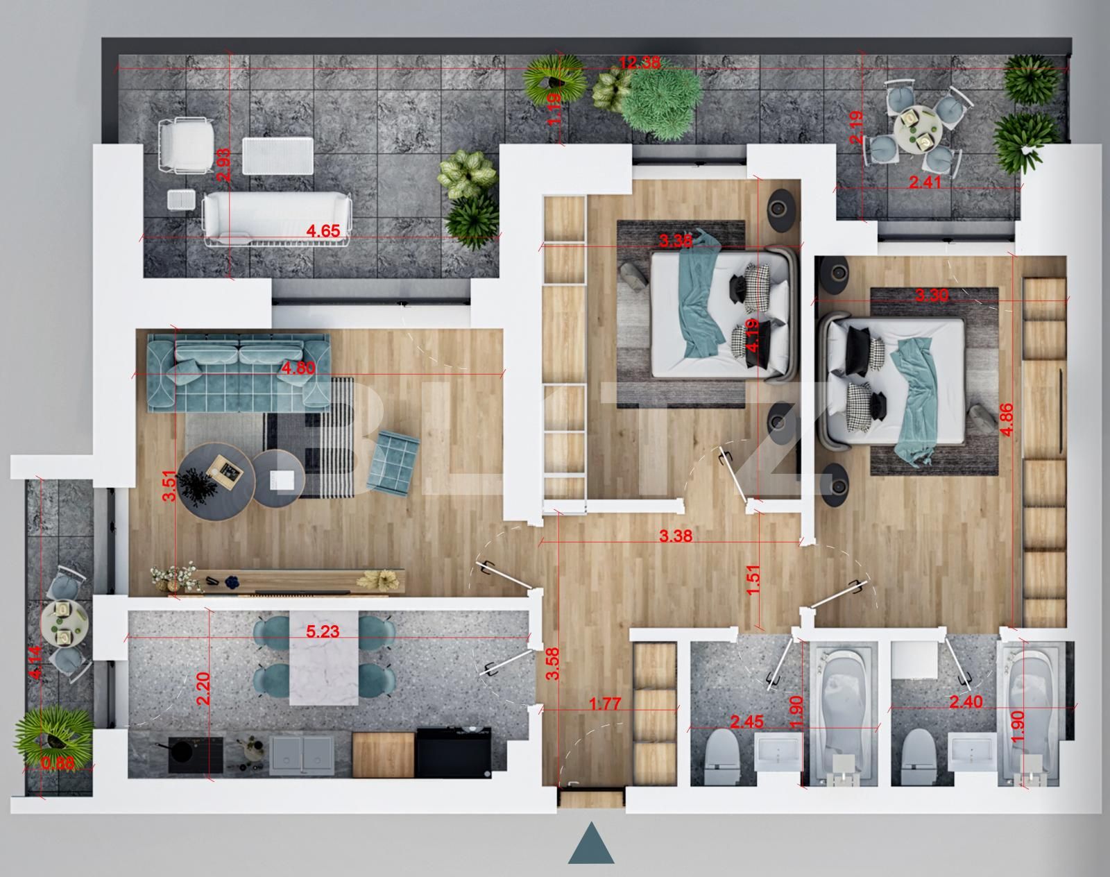 Apartament de vânzare 3 camere Titan - 83587AV | BLITZ București | Poza2