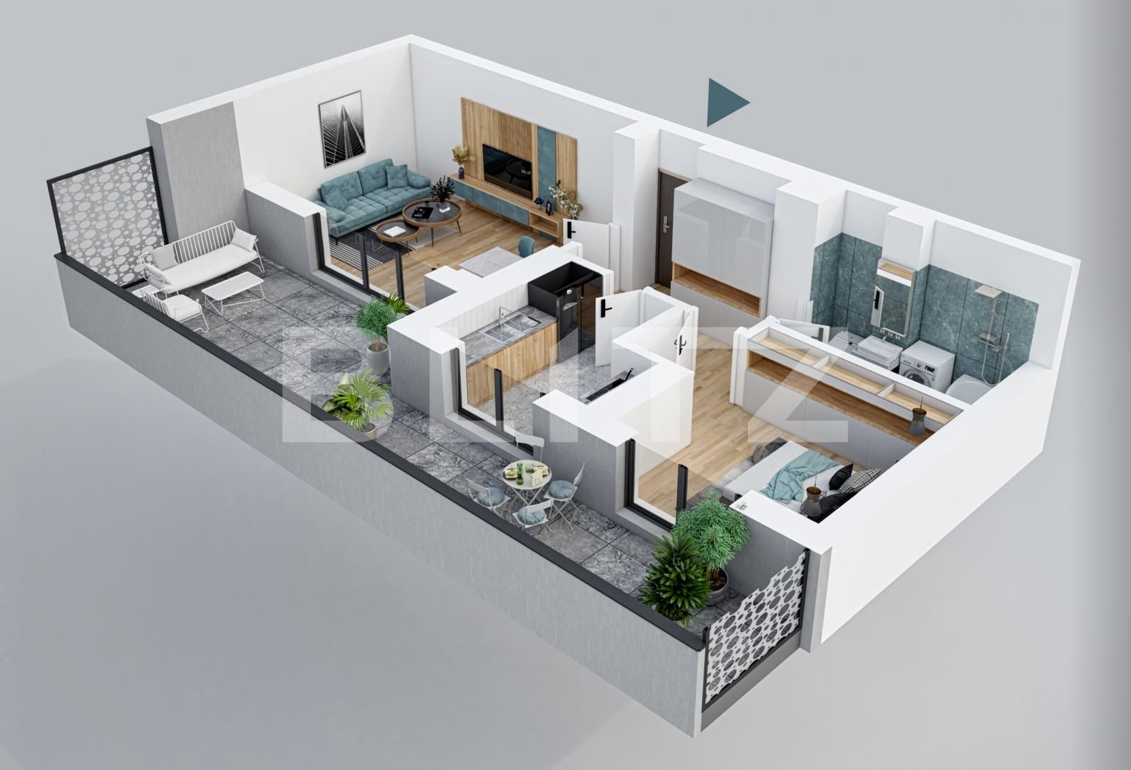 Apartament de vânzare 2 camere Titan - 83682AV | BLITZ București | Poza1