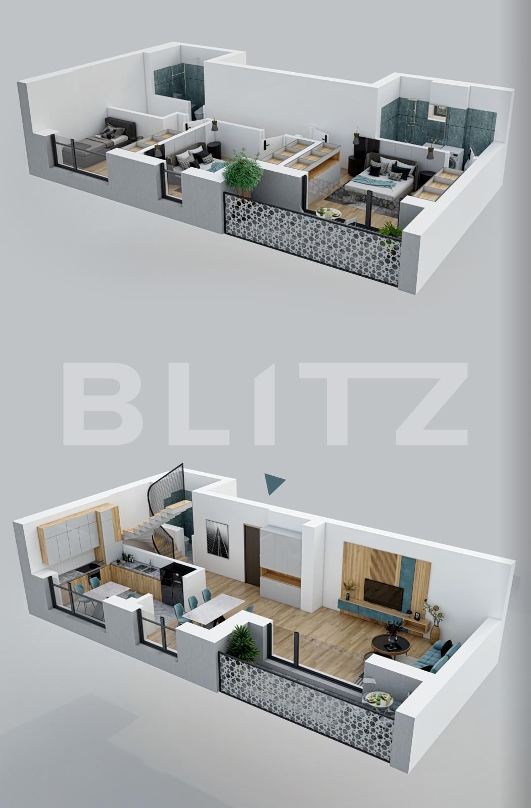 Duplex de 4 camere, 111.31 mp, zona exclusivista Pallady