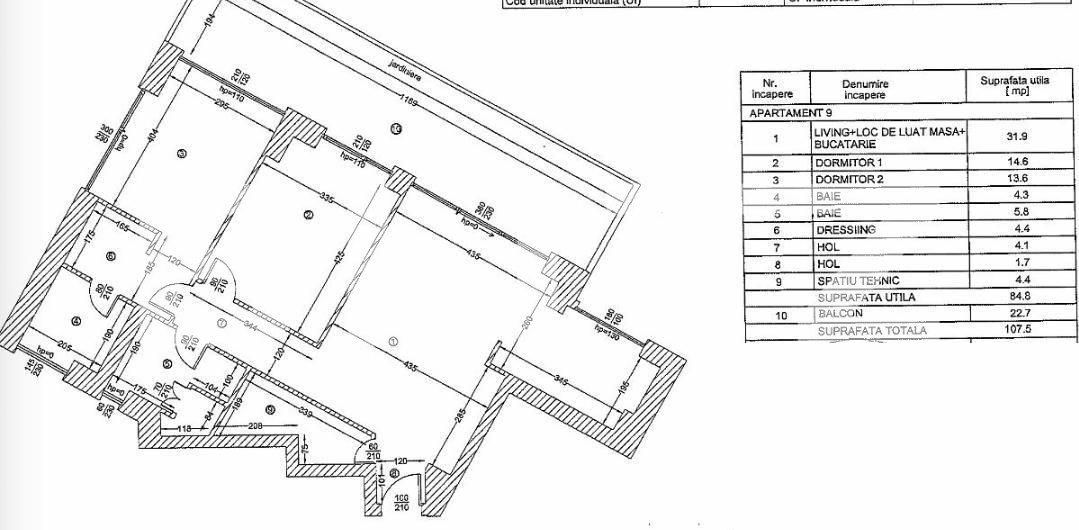 Apartament 3 camere, 95 mp, terasa 23 mp ,finisaje lux, Piata Victoriei