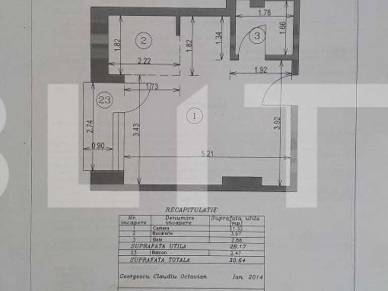 Garsonieră de vânzare 1 Mai - 84471AV | BLITZ București | Poza1