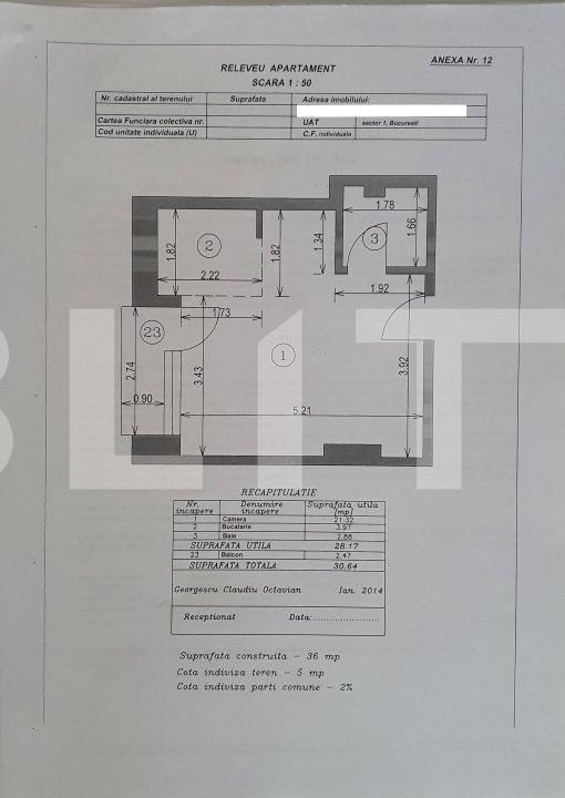 Garsonieră de vânzare 1 Mai - 84471AV | BLITZ București | Poza1