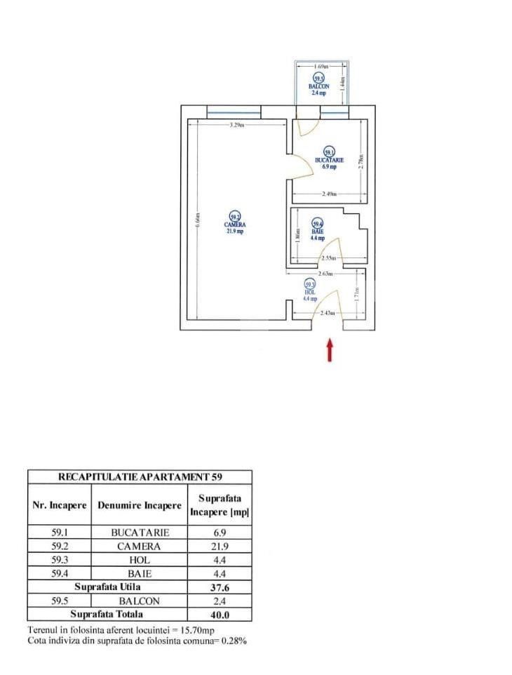 Garsonieră de vânzare Titan - 84605AV | BLITZ București | Poza5