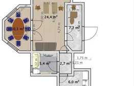 Apartament 2 camere, 60 mp utili, Rosetti