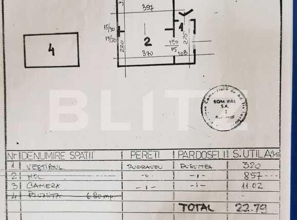 Garsonieră de vânzare 1 Mai - 85638AV | BLITZ București | Poza8