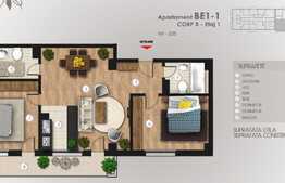 Apartament lux, 3 camere, 80mp, 2 balcoane, zona Pipera