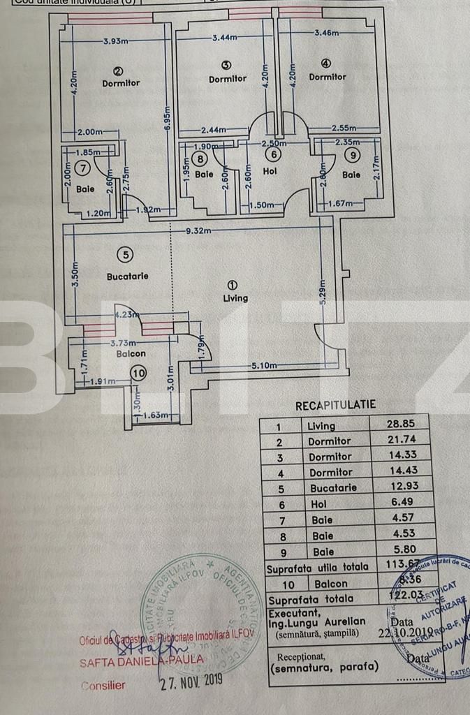 Apartament 4 camere, spatios, mobilat - lux, Pipera