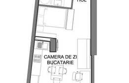 Garsoniera 37 mp, zona Dristor