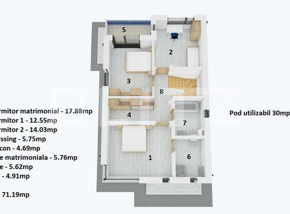 Casa de vânzare 4 camere Mogosoaia - 86437CV | BLITZ București | Poza5