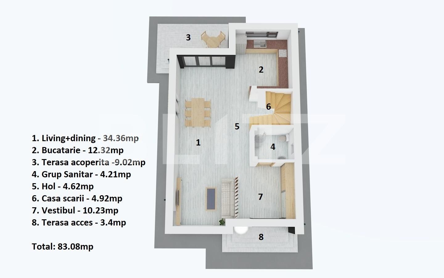 Casa de vânzare 4 camere Mogosoaia - 86437CV | BLITZ București | Poza4