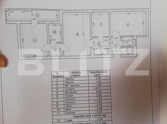 Apartament de vânzare 3 camere Dristor - 87911AV | BLITZ București | Poza12