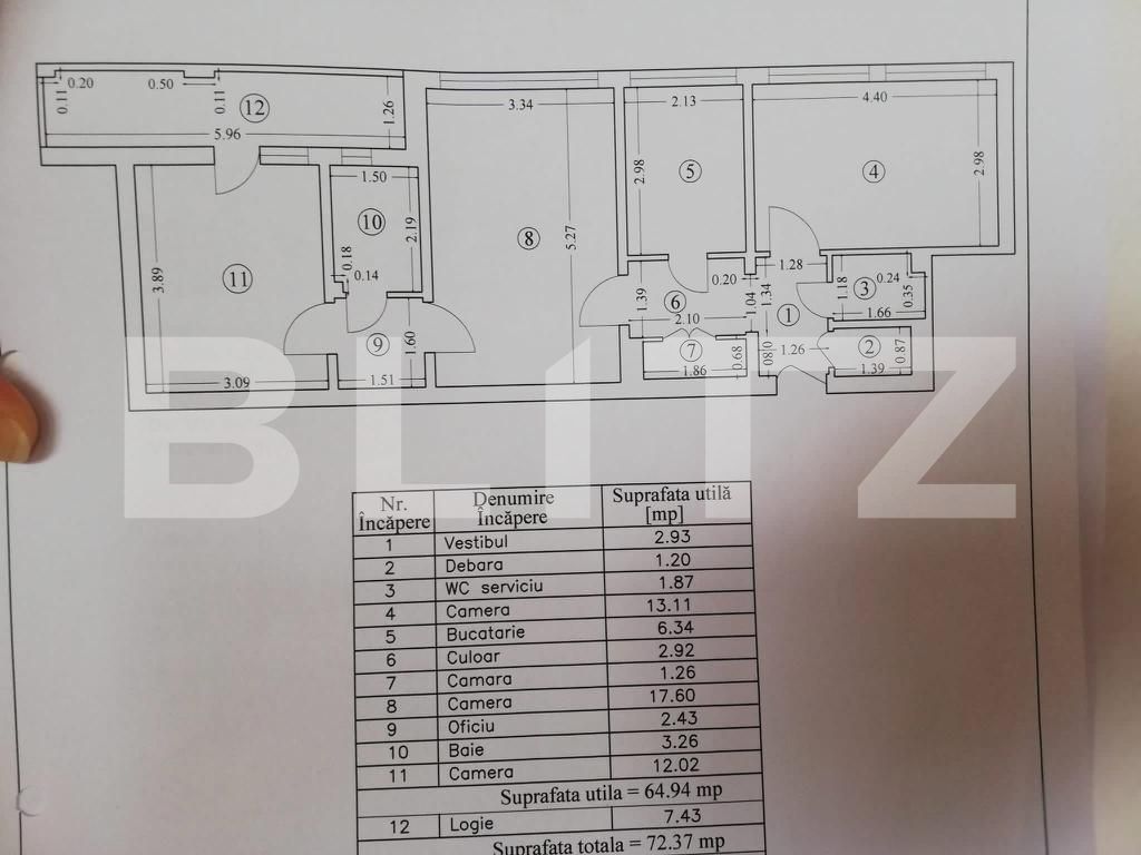 Apartament de vânzare 3 camere Dristor - 87911AV | BLITZ București | Poza12