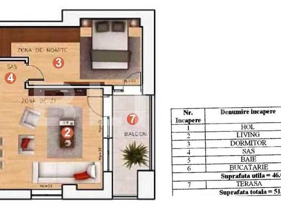 Apartament de vânzare 2 camere Pipera - 88289AV | BLITZ București | Poza2