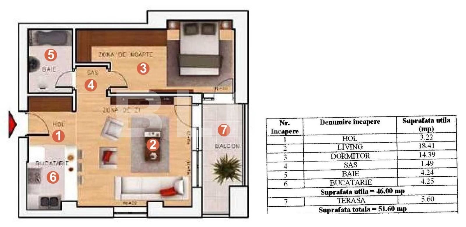 Apartament de vânzare 2 camere Pipera - 88289AV | BLITZ București | Poza2