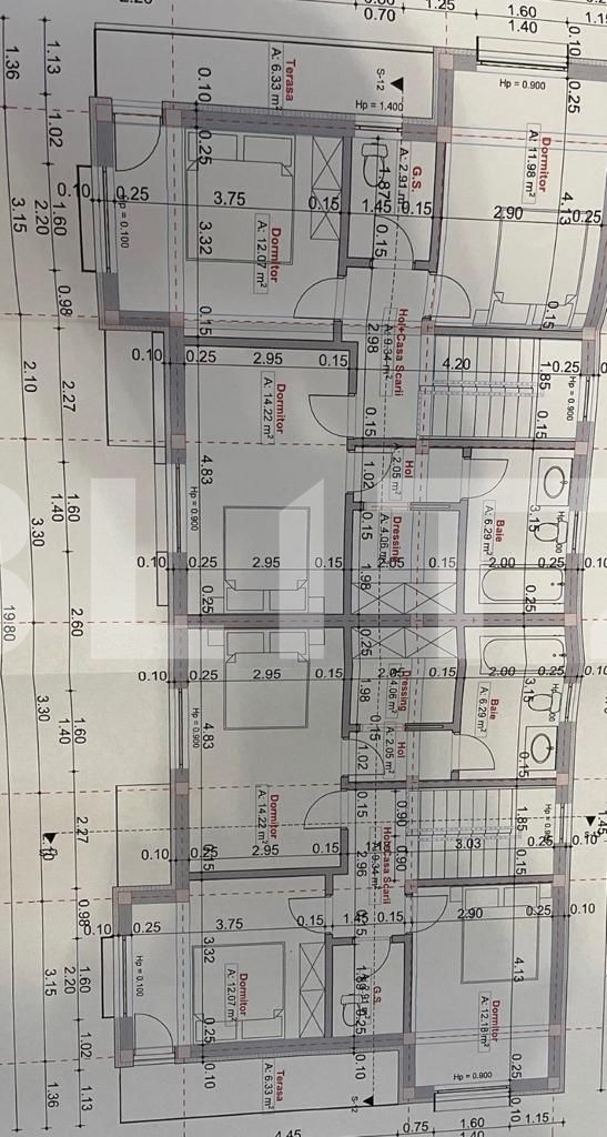 Duplex 4 camere, 143 mp, teren 300 mp, terasa, Tunari