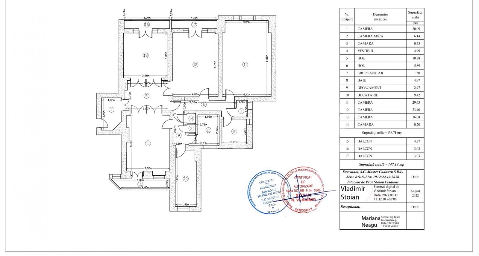 Apartament 4 camere, 160 mp, etaj intermediar, Ultracentral 