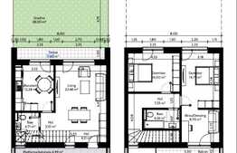 Vila 3 camere, 97 mp, gradina 47 mp, Pipera