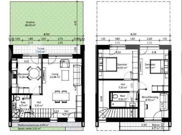 Casa 3 cu curte pipera, Apartament cu curte pipera | Poza11