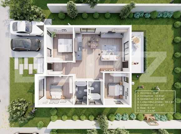 Vila Pe Parter, Tunari  | Poza13