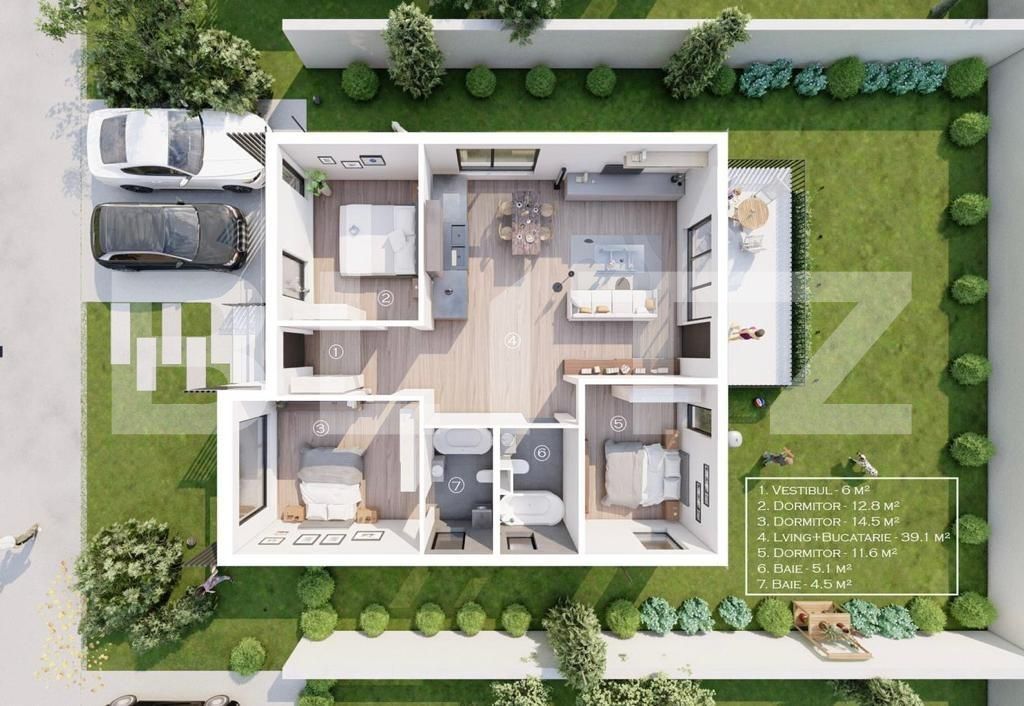 Vila Pe Parter, Tunari  | Poza13