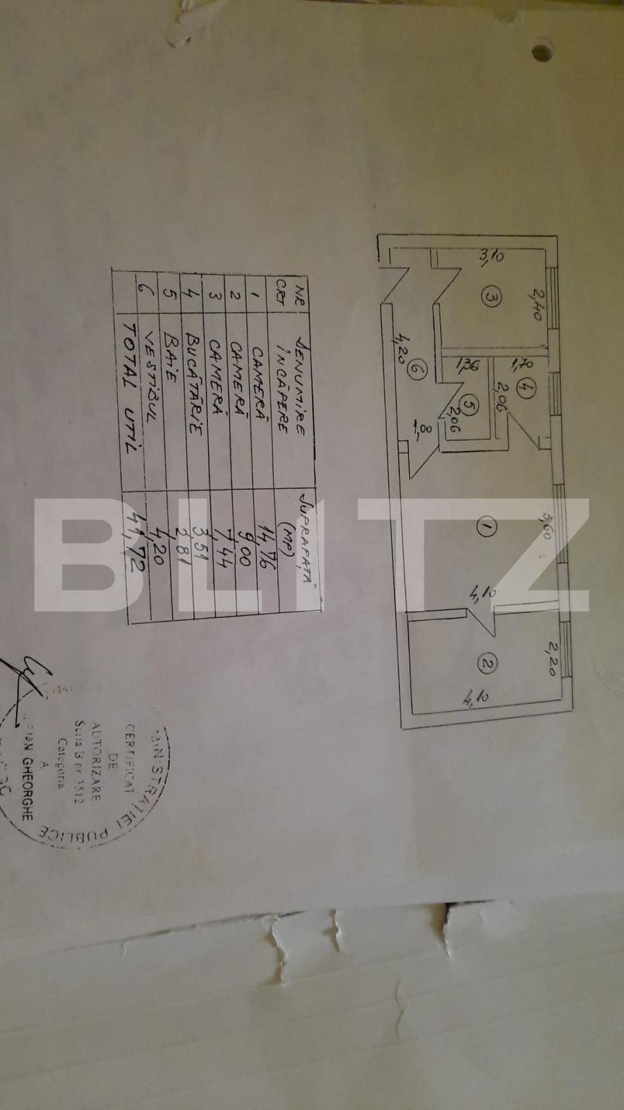 Apartament 3 camere, 42 mp, etaj intermediar, Vitan