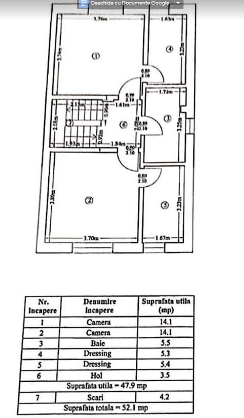 Duplex 5 camere, 151 mp, finisat, Otopeni