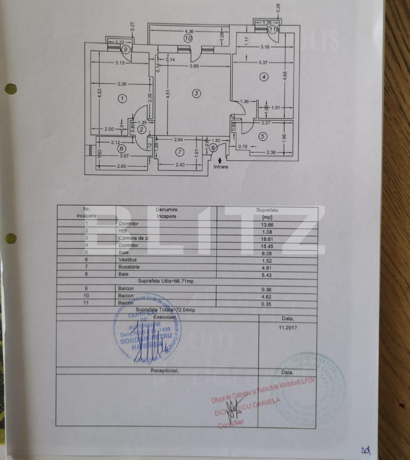 Apartament 3 camere, 66.70 mp, spatios, Pipera