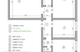 Apartament 4 camere, 75,67 mp, decomandat, vedere parc A.I.Cuza