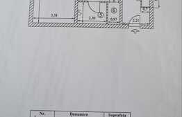 Apartament de 2 camere, 58.05 mp, zona 1 Decembrie 1918