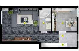 Studio superb, 57 mp, etaj intermediar, in Zona de Nord