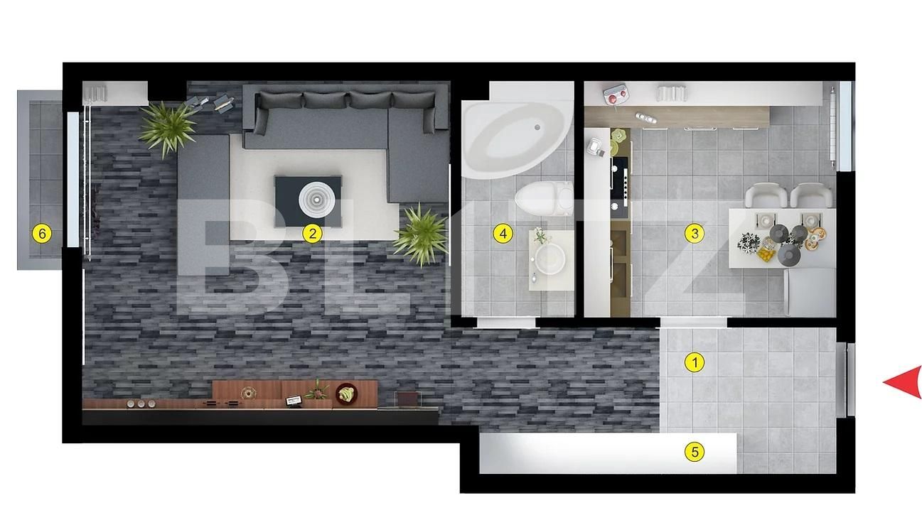 Garsonieră de vânzare Voluntari - 90298AV | BLITZ București | Poza1