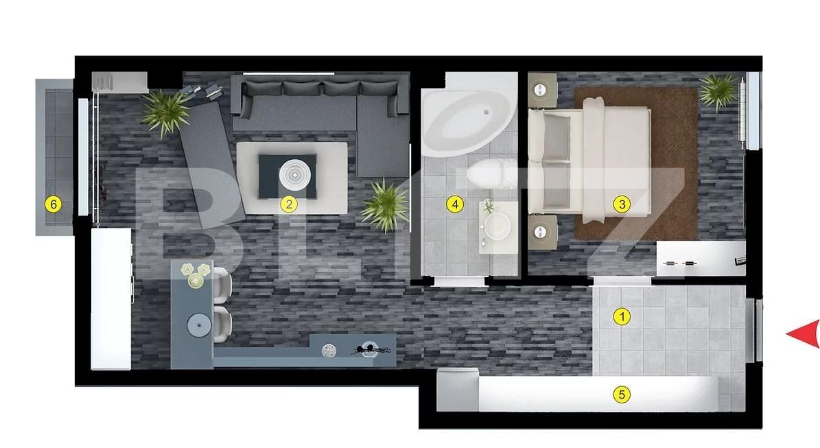 Garsonieră de vânzare Voluntari - 90299AV | BLITZ București | Poza1