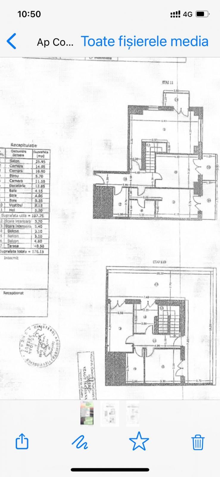 Penthouse 190 mp, decomandat, Costin Georgian