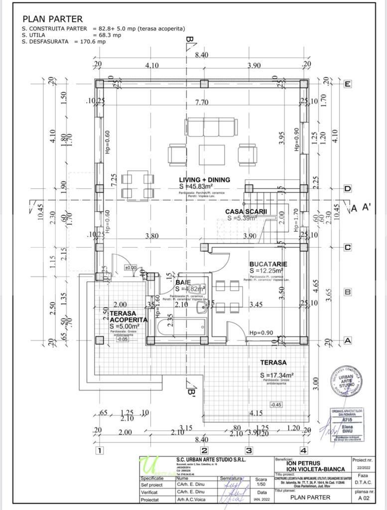 Casa individuala, 4 camere 160 mp, terasa, Oras Pantelimon