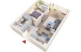 Apartament 2 camere, 52 mp, etaj intermediar, Tunari